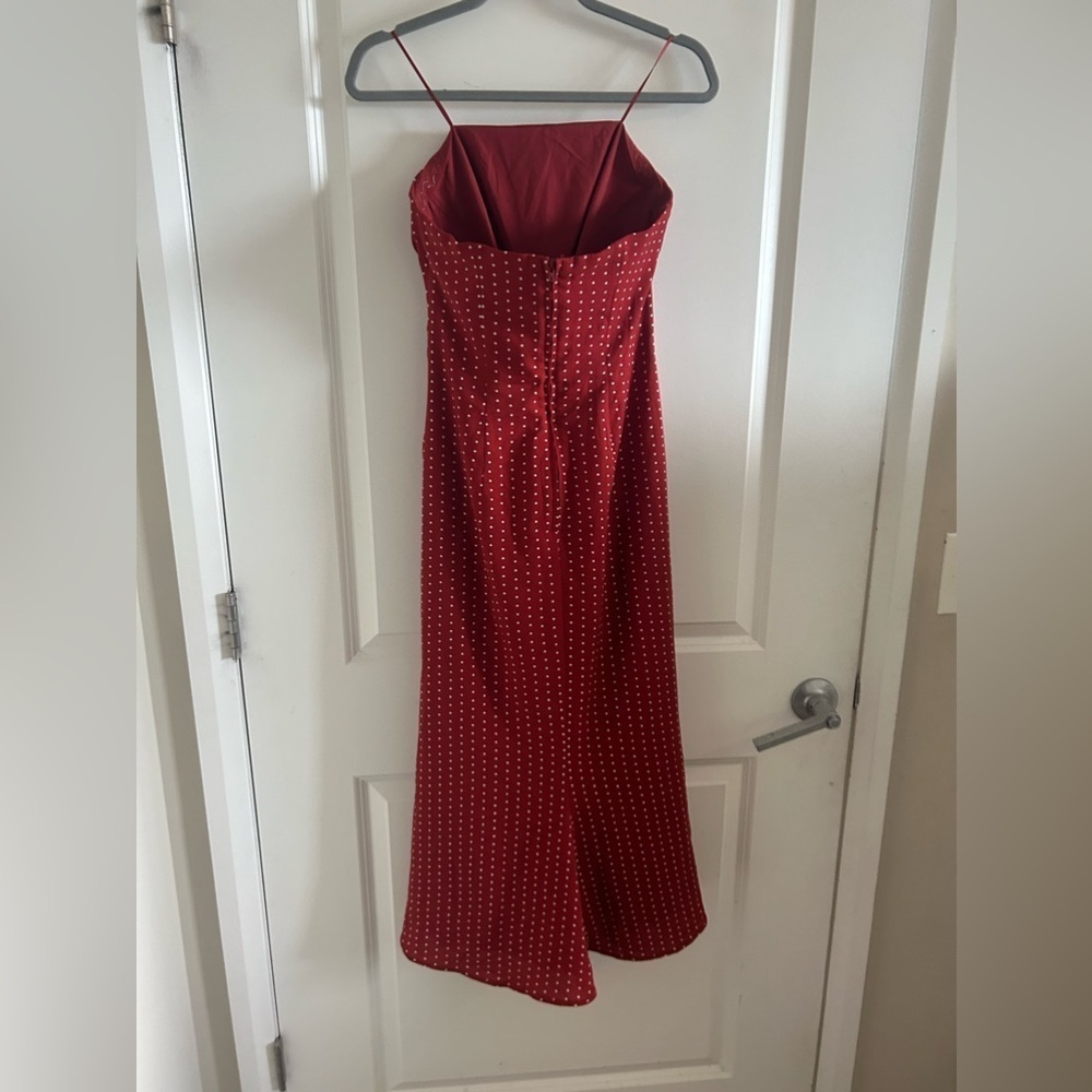 C/MEO Collective Timeless Vices Midi Dress In Red Spot - Picture 5 of 8
